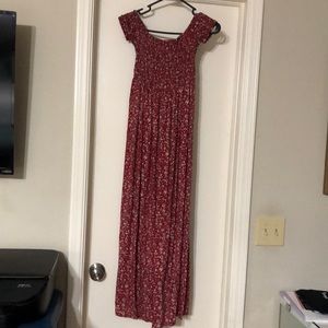 Off the shoulder dress with 2 slits